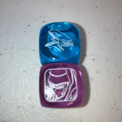 Blue-Eyes White Dragon + Dark Magician Official Konami Yu-Gi-Oh! Dice - Image 1