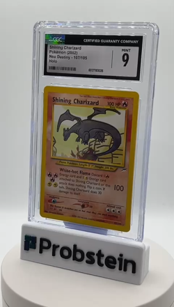 2002 Pokemon Neo Destiny #107/105 Shining Charizard Holo CGC 9 MINT - Image 2
