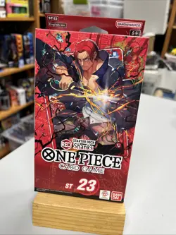 One Piece TCG Red Starter Deck 23 Shanks ST-23 OP-11 Booster Included New Sealed - Image 1
