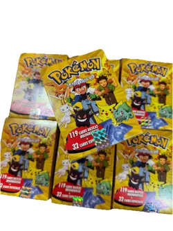 2025 BOX POKEMON STAINED GLASS Crystal Cards - 25 Sealed Packs Peru Zard Gengar - Image 1