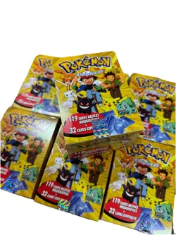 2025 BOX POKEMON STAINED GLASS Crystal Cards - 25 Sealed Packs Peru Zard Gengar - Image 3