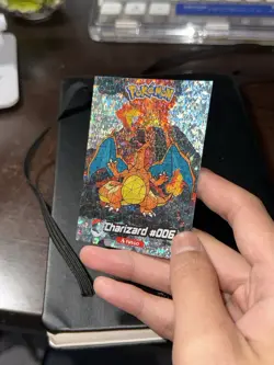 2025 POKEMON STAINED GLASS Crystal Card #006 CHARIZARD Kanto Peru Foil - Image 3