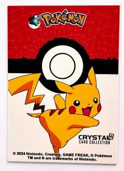2025 POKEMON STAINED GLASS Crystal Card #130 GYARADOS Kanto Peru Foil - Image 4