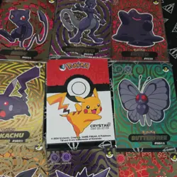 2025 POKEMON SHADOW Crystal Cards - Full Set 9/9 Peru Limited Edition Mewtwo Mew - Image 2