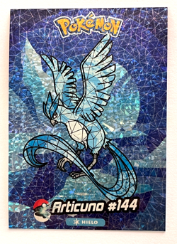2025 POKEMON STAINED GLASS Crystal Card #144 ARTICUNO Kanto Peru Foil - Image 1