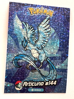 2025 POKEMON STAINED GLASS Crystal Card #144 ARTICUNO Kanto Peru Foil - Image 3