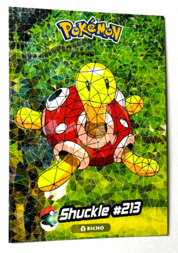 2025 POKEMON JOHTO STAINED GLASS Crystal Card #062 SHUCKLE Peru Foil - Image 2