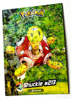 2025 POKEMON JOHTO STAINED GLASS Crystal Card #062 SHUCKLE Peru Foil - Image 3