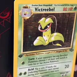 Pokemon TCG Victreebel Jungle 14/64 Holo Unlimited Holo Rare 1st Edition - Image 2