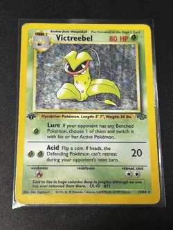Pokemon TCG Victreebel Jungle 14/64 Holo Unlimited Holo Rare 1st Edition - Image 1