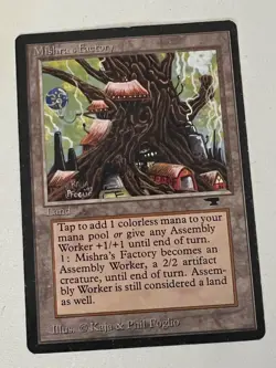 Magic the Gathering MTG Antiquities Mishra's Factory (SPRING) MP+ (Beta Bob) - Image 1