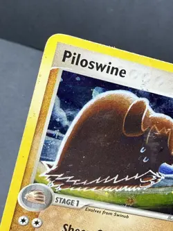 Piloswine 13/109 Holo Rare Ex Team Rocket Returns Set Pokemon 2004 Damaged DMG - Image 3