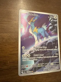 Pokemon Cobalion 144/086 Sv: Black Bolt Illustration Rare Holo Near Mint - Image 3