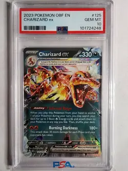 2023 Pokemon - Charizard ex 125/197 SV03: Obsidian Flames Holo PSA 10 - Image 1