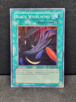 Yugioh - Black Whirlwind TU01-EN005 Super Rare NM (B) - Image 1