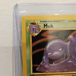 Pokemon Card Muk (28/62) Fossil Rare Non-Foil 1st Edition TCG LP - Image 3