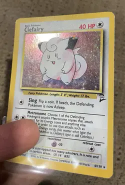 Clefairy - 6/130 - Pokemon Base Set 2 Holo Rare Card WOTC MP - Image 4