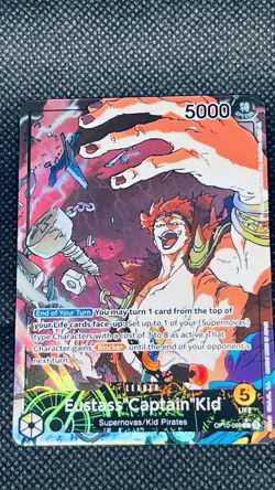 Eustass"Captain"Kid Leader Alt Art One Piece OP10-099 TCG English Card - Image 1
