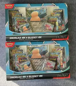 2x Pokemon Trading Card Game Snorlax ex and Blissey ex Special Collection Box - Image 1
