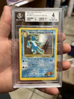 Pokemon Card Gym Challenge Misty's Golduck 12/132 Holo Rare BGS 4 Vintage - Image 1