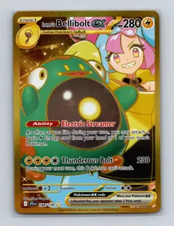 Iono's Bellibolt ex 188 Pokemon Journey Together Hyper Rare Card NM+ - Image 1