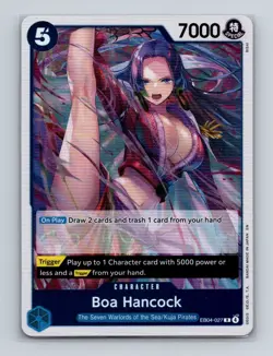 Boa Hancock EB04-027 One Piece TCG The Azure Sea's Seven Foil Rare Card NM+ - Image 1
