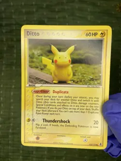 2005 DITTO • Pokemon TCG Ditto Pikachu Card 063/113 Delta Species Regular - Image 1