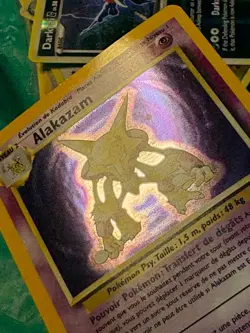 Alakazam 1/102 Pokemon Base Set Holo Rare TCG NM-NM+ Card - Image 3