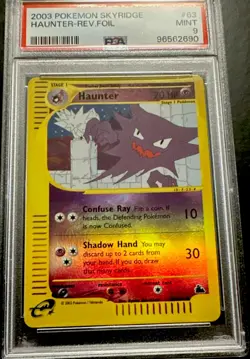 Pokemon Skyridge Haunter 63/144 Reverse Holo PSA 9 2003 English TCG Card - Image 1