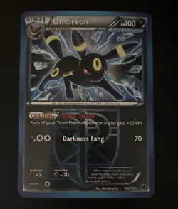 Pokemon Umbreon Plasma Freeze Team Plasma 64/116 Rare Regular HP100 Card - Image 1