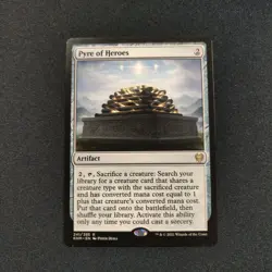 Pyre of Heroes: Kaldheim Regular Rare Mtg Card Lightly Played Artifact - Image 1