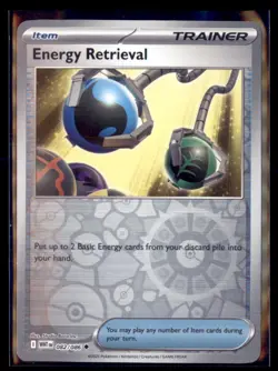 Pokemon Energy Retrieval White Flare WHT 082/086 Reverse Holo 4 Card Lot - Image 1