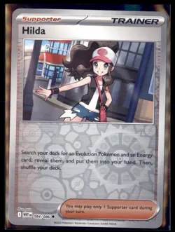 Pokemon Hilda White Flare WHT 084/086 Reverse Holo 3 Card Lot - Image 1