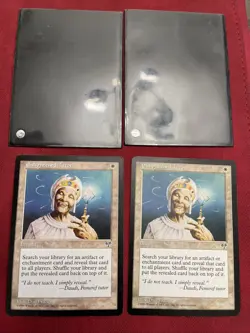 2 Enlightened Tutor Mirage Regular Cards MTG Vintage Magic the Gathering 1996 - Image 1