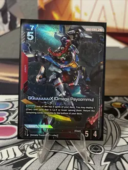 Gundam GQuuuuuuX (Omega Psycommu) Gd02-038 Lr+ NM GUNDAM CARD GAME - Image 1