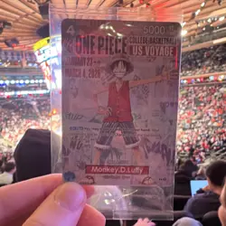 Bandai One Piece CCG Monkey D. Luffy Promo Card College Basketball US Voyage - Image 1