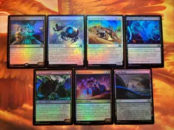 MTG 7 x Foil Card Lot (1 x Rare, 6 x Uncommon) Aetherdrift Near-Mint!! - Image 1