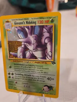 Giovanni's Nidoking 7/132 Pokemon Card Gym Challenge Holo Foil Rare Mint Unplaye - Image 3