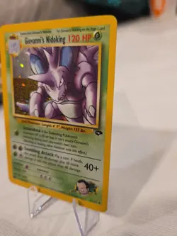 Giovanni's Nidoking 7/132 Pokemon Card Gym Challenge Holo Foil Rare Mint Unplaye - Image 4