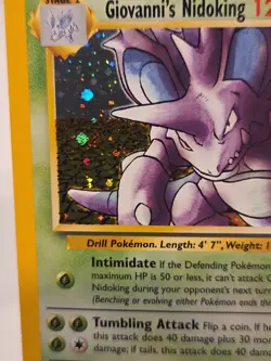 Giovanni's Nidoking 7/132 Pokemon Card Gym Challenge Holo Foil Rare Mint Unplaye - Image 5