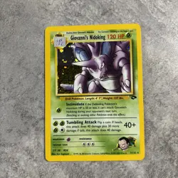 Giovanni's Nidoking Gym Challenge 7/132 Holo Pokemon Card Only - Image 1