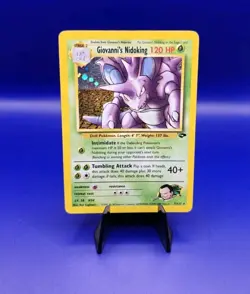 Giovanni's Nidoking 7/132 Holo Rare Gym Challenge Pokemon Card WOTC TCG 2000 - Image 1