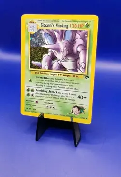 Giovanni's Nidoking 7/132 Holo Rare Gym Challenge Pokemon Card WOTC TCG 2000 - Image 3