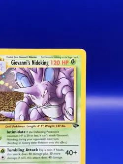 Giovanni's Nidoking 7/132 Holo Rare Gym Challenge Pokemon Card WOTC TCG 2000 - Image 5