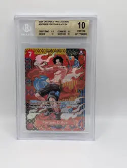 Portgas.D.Ace (SP) OP02-013 Two Legends Foil BGS 10 Pristine! - Image 1