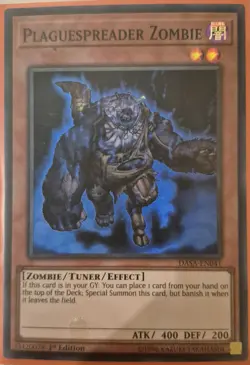 YuGiOh Plaguespreader Zombie Super Rare 1st Edition DASA-EN041 - Image 1