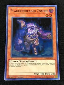 YUGIOH PLAGUESPEADER ZOMBIE DASA-EN041 1ST SUPER (NM) - Image 1