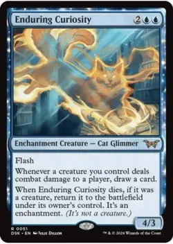 MTG Magic: Duskmourn: House of Horror: Enduring Curiosity #0051 Rare - NM - Image 1