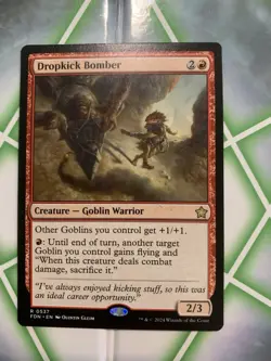 MtG Dropkick Bomber Rare 0537 Non-Foil Foundations Jumpstart 13 NM - Image 1