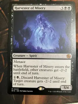 1x MTG Harvester of Misery - OTJ: the Big Score Mythic! NM Mint! Ships Fast - Image 1